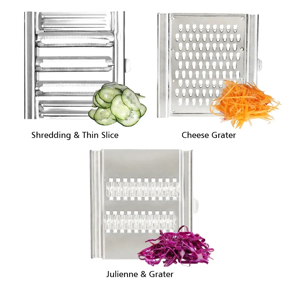 Stainless Steel Shredder Cutter Portable Manual Vegetable Slicer Easy Clean Grater With Handle Multi Purpose Home Kitchen Tool