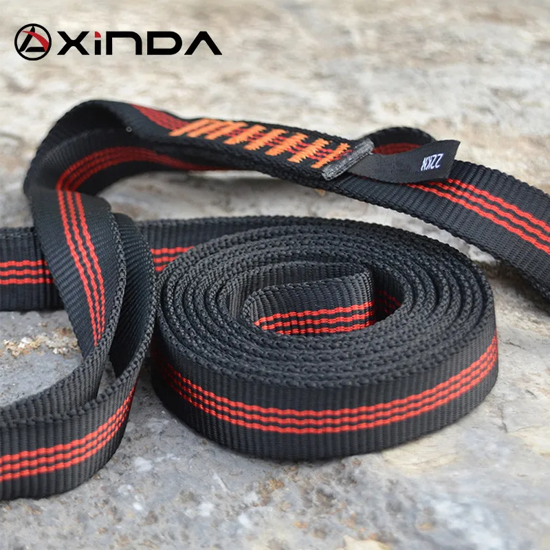 Professional Outdoor Rock Climbing Equipment Mountaineering Belt Support Protective Sling High Strength Wearable Polyester Belts