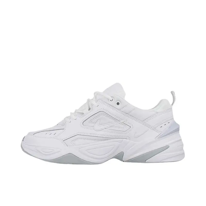 Nike M2K Tekno White Pure Platinum Comfortable Thick Bottom Retro Casual Low Top Dad Shoes Sports Running Shoes Women's White