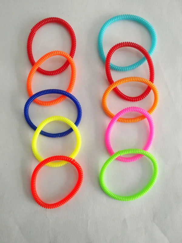 1PC/Lot New Women Lady Super Thin Girls Colorful Rubber Telephone Wire Hair Ties&Plastic Ropes Hair Band Accessories