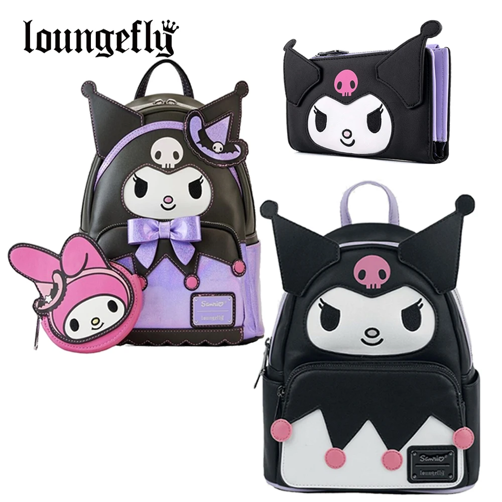 

New Loungefly Sanrio Hello Kitty Kuromi Cosplay Adult Womens Double Strap Shoulder Bag Purse