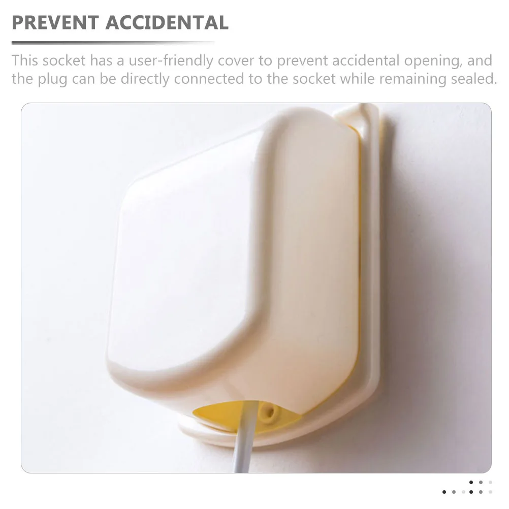 

2Pcs Baby Safety Socket Covers Indoor Wall Socket Protector Shockproof Anti Electric Outlet Cover Childproof Receptacle Safety