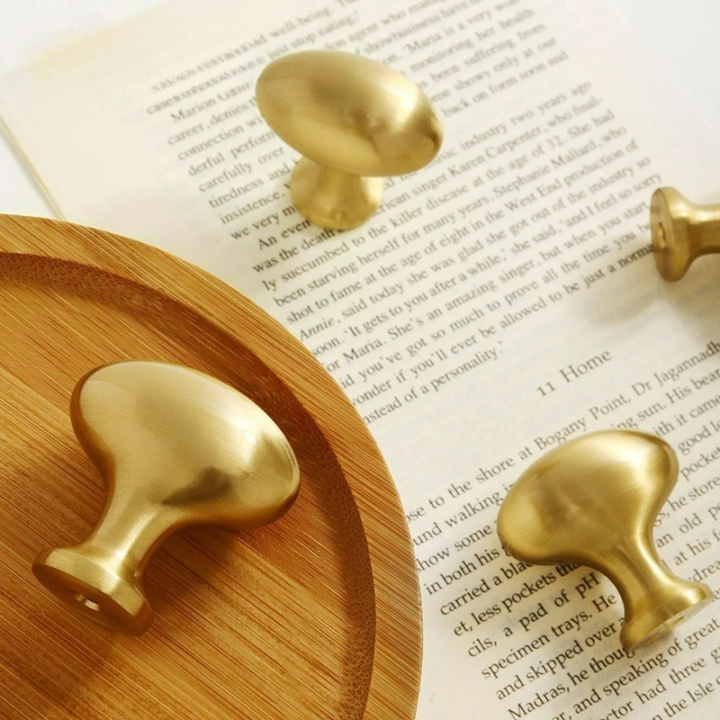 

Pigeon Egg Yolk Copper Handle Cabinet Wardrobe Door Cabinet Drawer Copper Door Handle