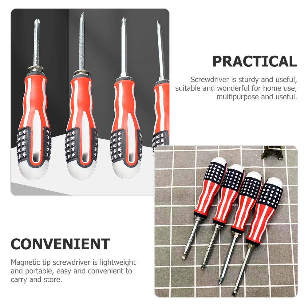 

Magnetic Tip Screwdriver Flat Cross Lightweight Handy Tool Kit