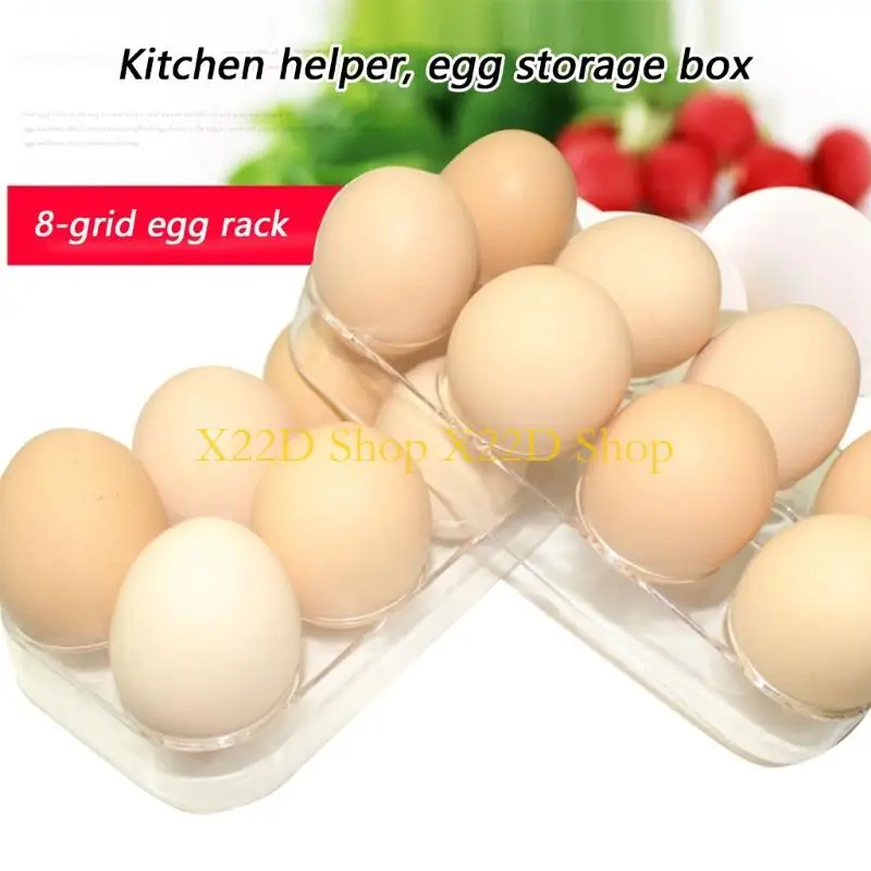X22D Stackable Refrigerator Eggs Container with Transparent Cover And Practical Build