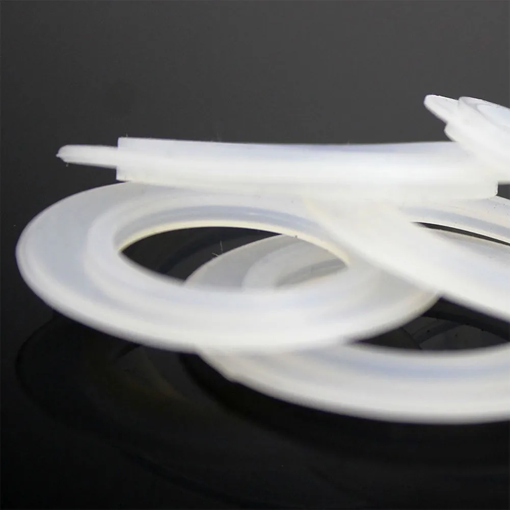 1/5pcs Silicone Rubber Flat Gaskets Outer Dia 35mm-41mm White Sink Pop Up Plug Silicon Cap O Rings Seal Washers Sealing Ring