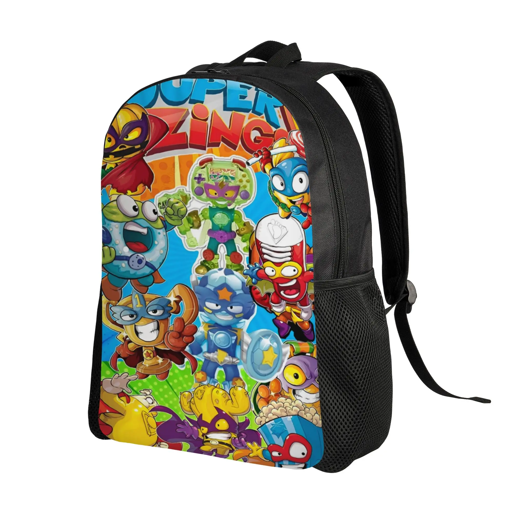Super Zings Game  Backpack Superthing College Backpacks Women Men Custom Breathable School Bags Kawaii Rucksack