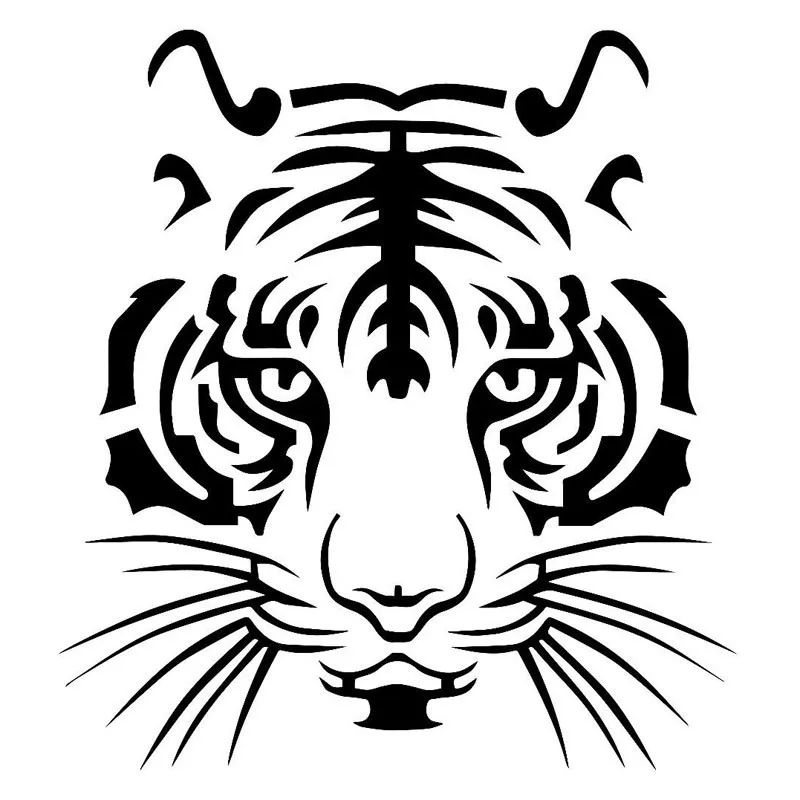 

Car Stickers Tiger Head Accessories Para Auto Scratch Waterproof Adhesive Autocollants Capot De Voiture For BMW 트럭 스티커