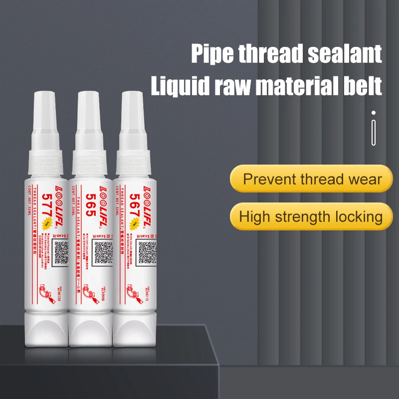 2024 Pipe Thread Sealant Anaerobic Sealing Adhesive Flat Metal Fitting Glue Alternative To Sealing Tape Paste