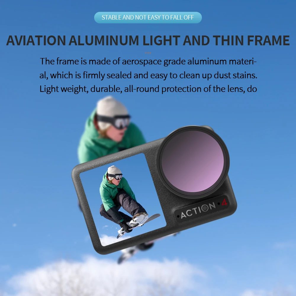 CPL MC UV ND8 16 32 64 1000 ستار ماكرو اللون عدسة تصفية Conpatle ل Dji Osmo عمل 4 3 كاميرا الملحقات