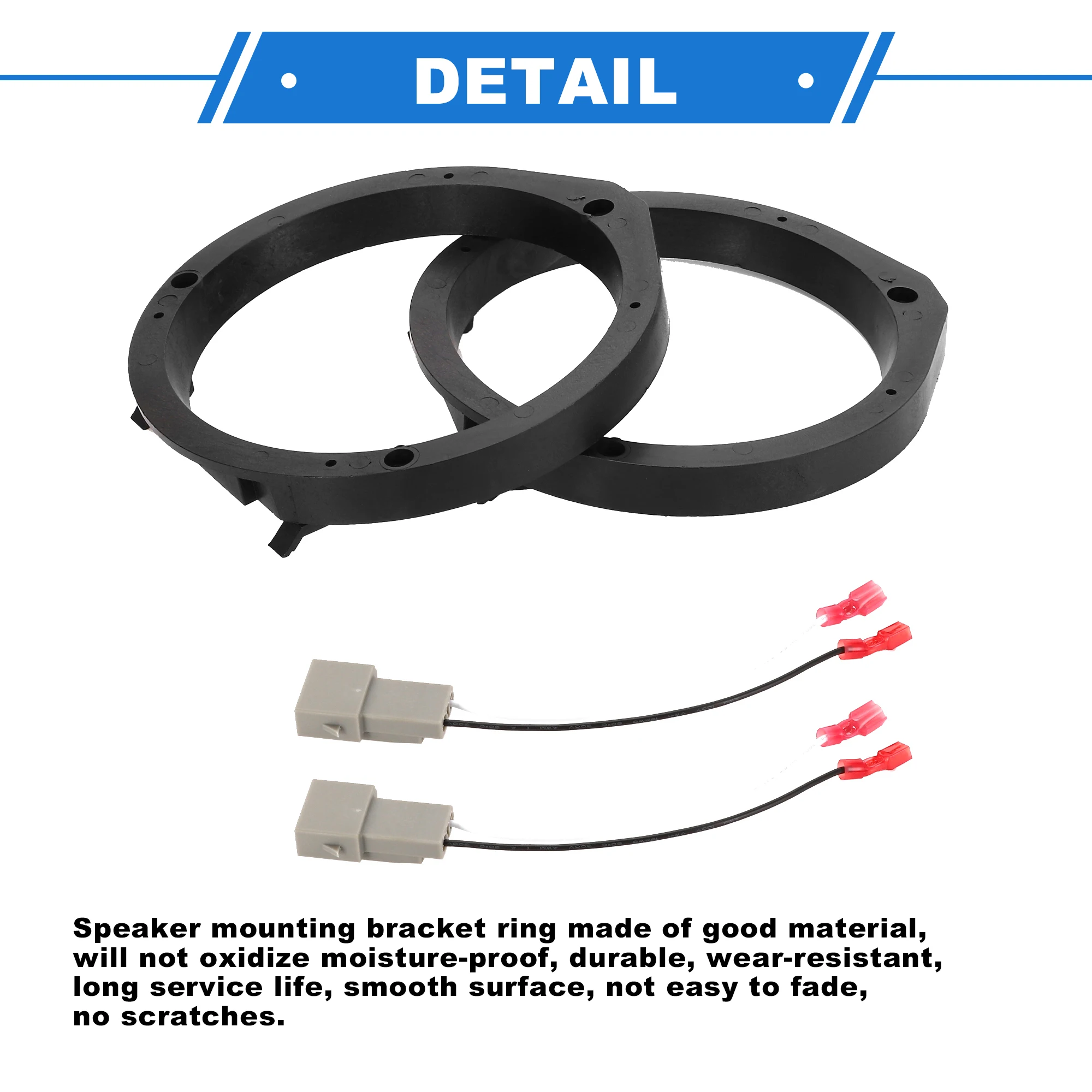 UXCELL Speaker Spacer Ring Tweeter Speaker Spacer for Honda Civic for 6.5'' 2Set