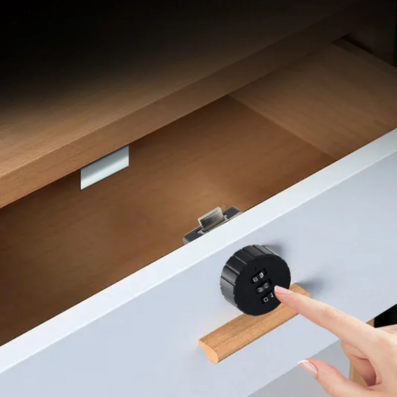 Office Drawer Cabinet Digital Password Mechanical Lock Security Anti-theft Wardrobe Locker Smart Home Hardware Lock Without Key