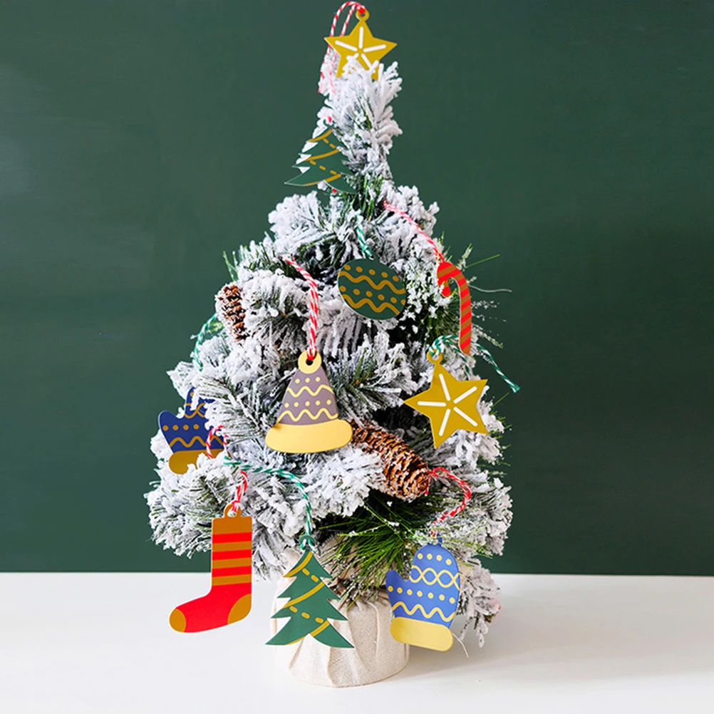 

60 Pcs Greeting Card Christmas Decoration Decorations Paper Merry Decorative Tag