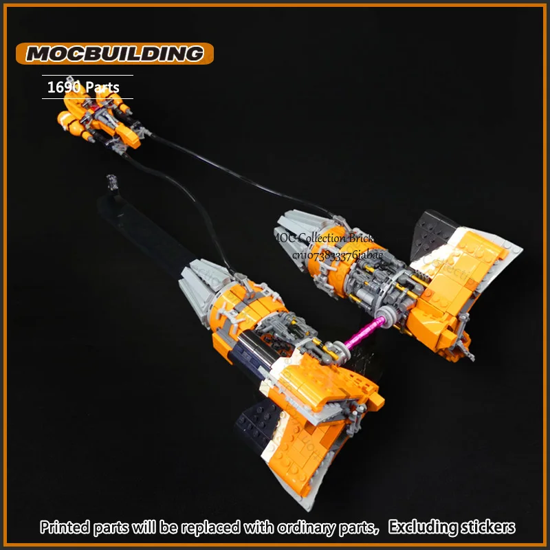 Movie Podracer MOC Building Blocks Display Model Technology Bricks DIY Assembly Creative Educational Toys Transport Xmas Gifts