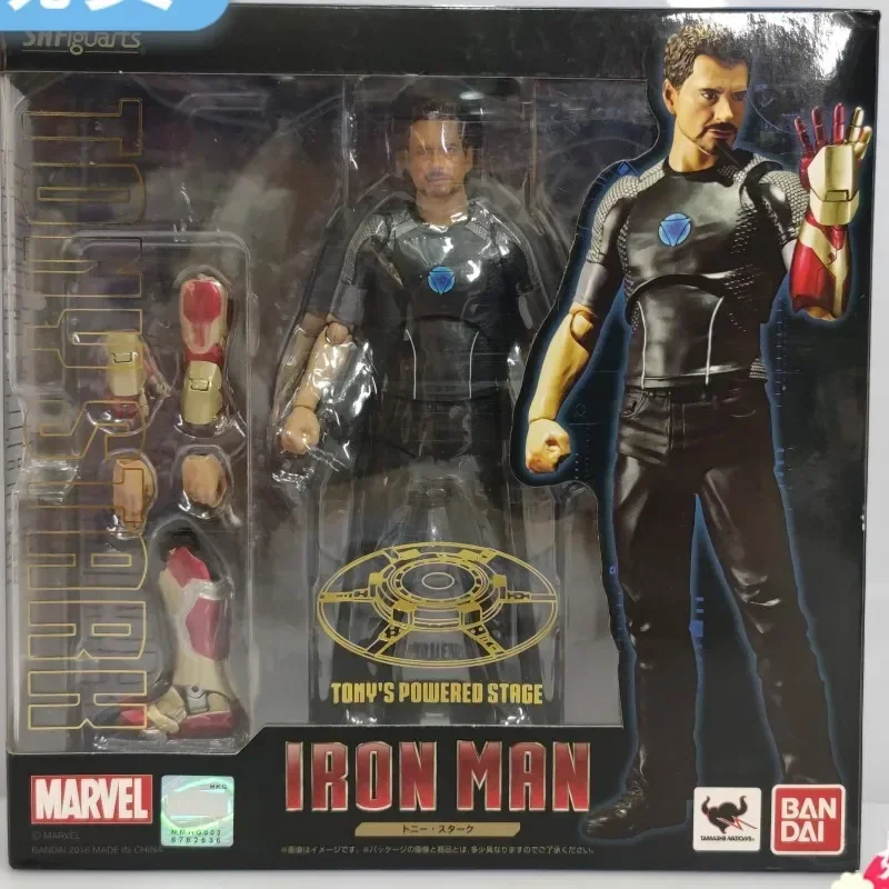 

Anime Action Figure Bandai Original Model Kit Shf Iron Man Tony Stark Model Toys Model Gifts For Boys Collectible Model