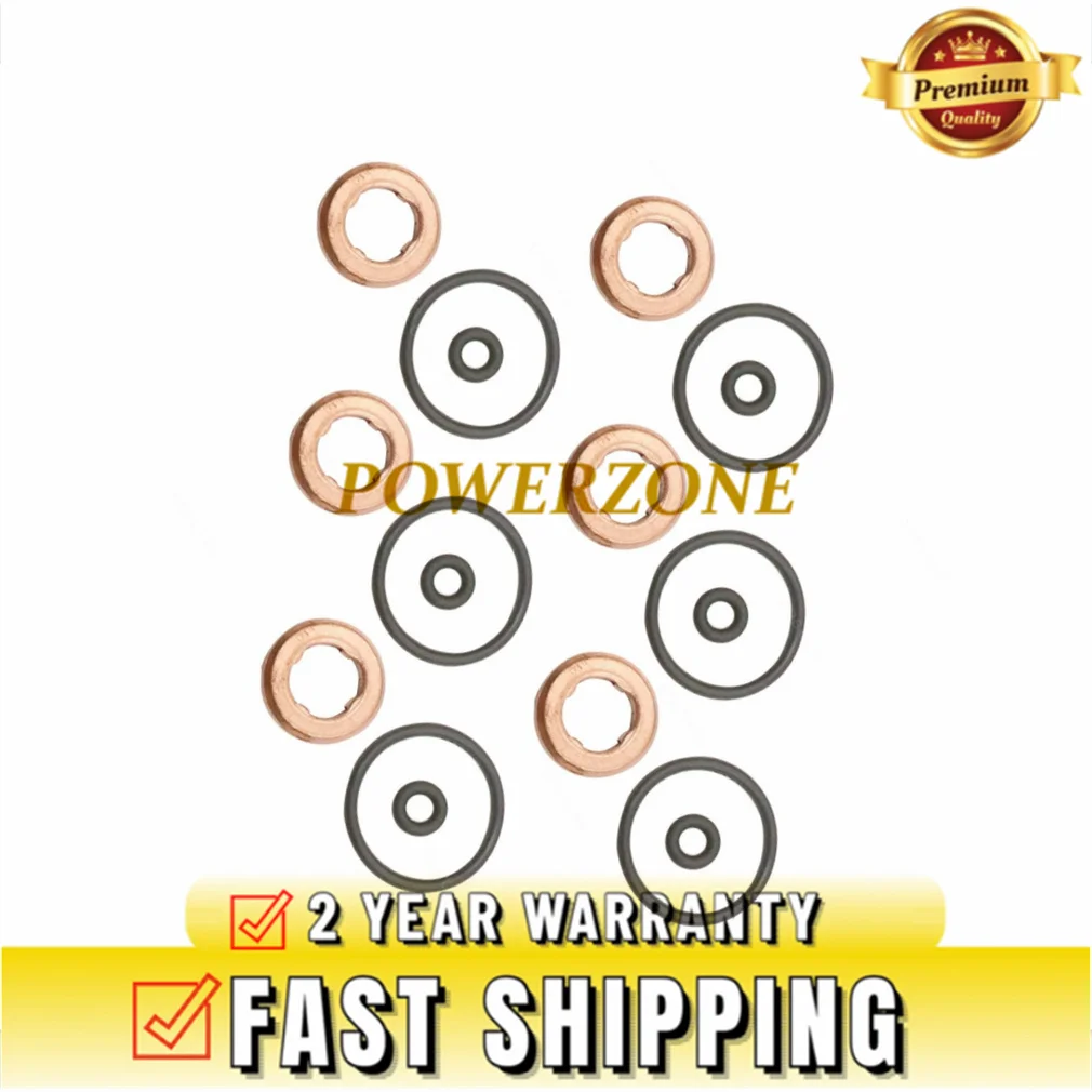 WHT000884 New Injector Seal Rings O-Ring Kit for Audi VW 3.0 TDI 059130519 059130119 059130519B