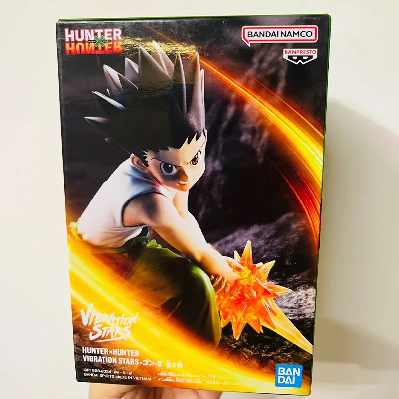 

In Stock Original Genuine Bandai Namco Banpresto Hunter Hunter VIBRATION STARS Gon Freecss PVC 12cm Figure model toy gift