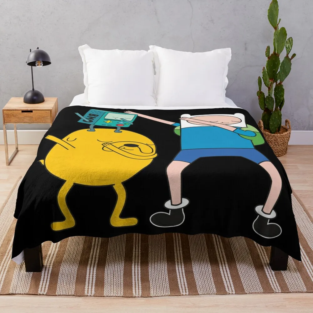 

Finn Jake BMO Dab Throw Blanket bed plaid Sofa Throw Luxury Thicken christmas gifts Blankets