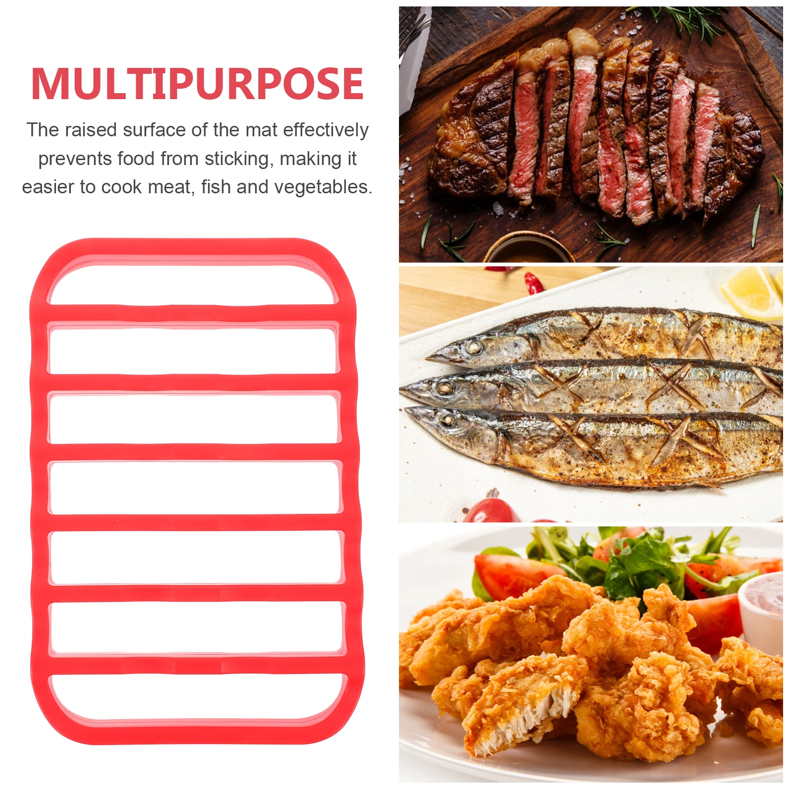 

Roaster Silicone Grill Roasting Rack Tableware Cooking Silica Gel Cooling Racks for Baking