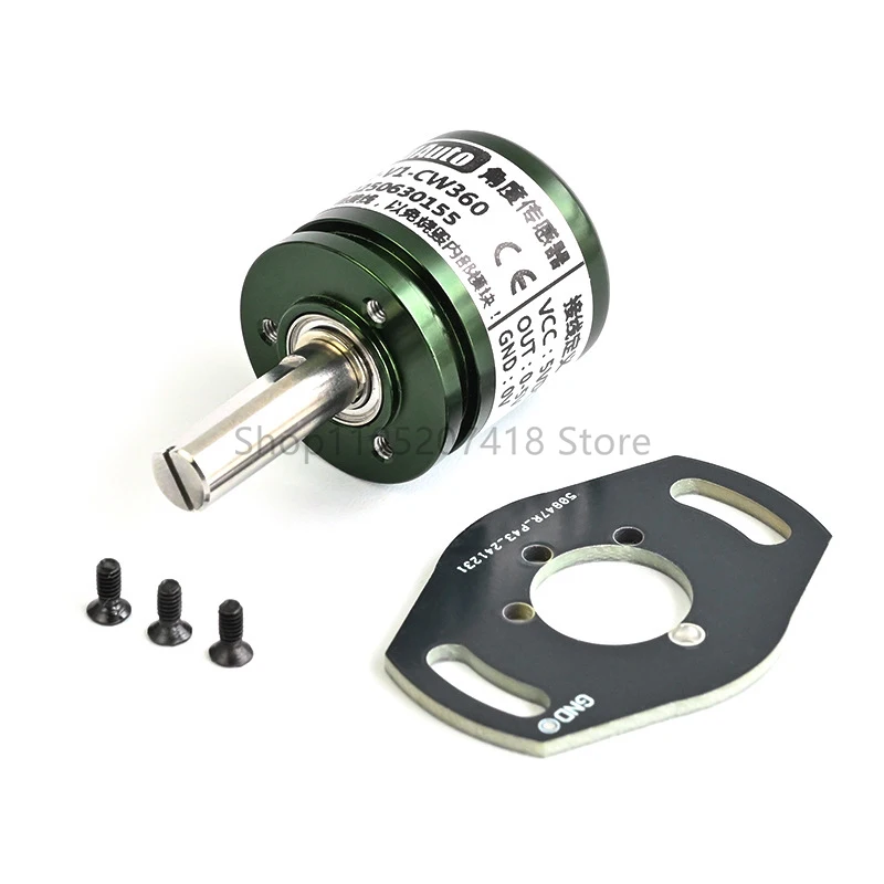 Capteur d'angle à effet Hall rotatif P3022-V1-CW360 5VDC, magnétisme à cercle complet de 0 à 360 degrés, sortie 0-5, nouveau