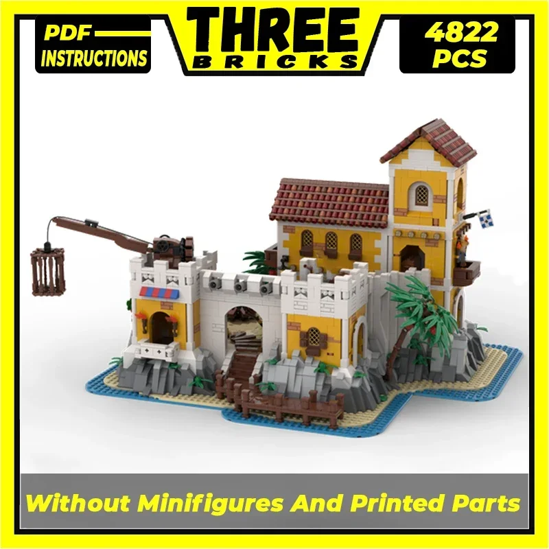 Medieval Model Moc Building Bricks Eldorado Fortress And Pirate Hideout Technology Blocks Gifts Christmas Toys DIY Sets Assembly