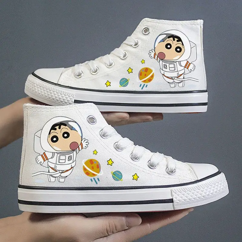 New Funny Dragon Ball Anime Character Graphic Hightop Canvas Shoes Fashion Laceup Casual Skateboard Sneakers for Teens