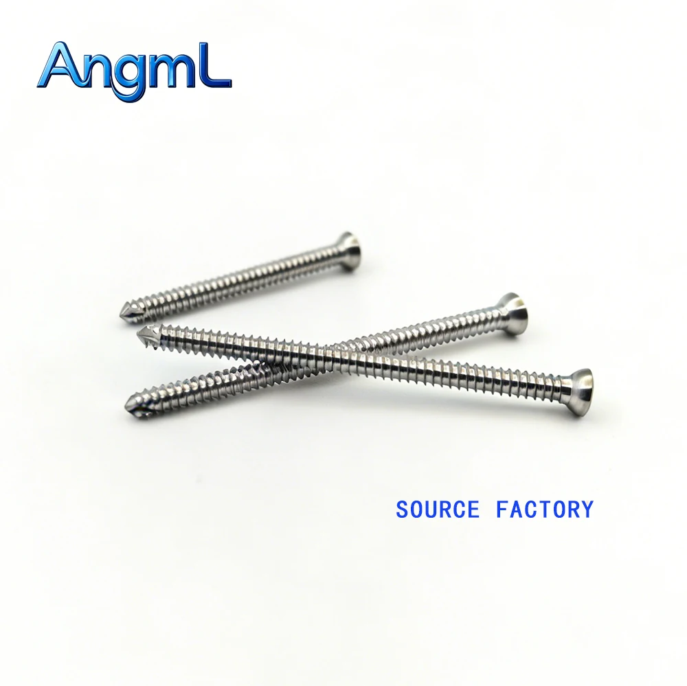 

1.5/2.0/2.4/2.7/3.5mm Stainless Steel Cortical bone Screw for Veterinary,Pet Implant,Pet Orthopedic Surgical Consumables