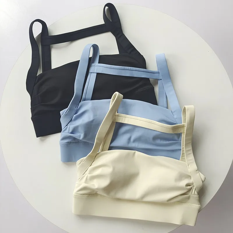 Women's Sports Bra with Padded, High Shockproof Yoga Top for Pilates Fitness, Summer Outdoor Wear