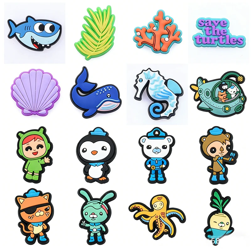 17-teiliges Octonauts Schuh-Charms DIY-Set | Unterwasserrettung-Thema | Passend für Crocs, Bubble Slides Kinder-Sandalen PVC-Dekorationen Fan-Geschenke – Detail 5
