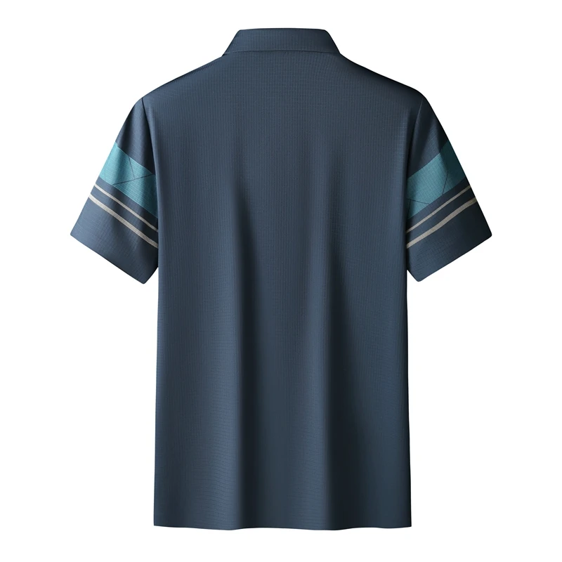 8XL 7XL 6XL 2023 New Classic Loose Polo Shirt Men Summer Short Sleeve Men\'s Shirts Business Clothing High End Casual Mens TShirt