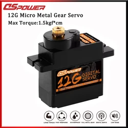 DSpower 12g Metal Gear mini Servo Micro Servo Motor for 1/24 SCX24 RC Car 450 Helicoper SG90 MG90S WLtoys Airplane Robot Parts