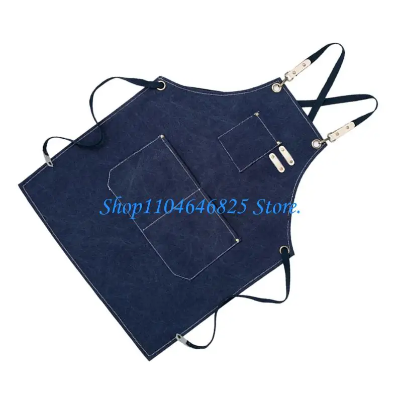 Durable Coffee Shop Apron For Chefs and Bakers Highly Quality Tool Pockets