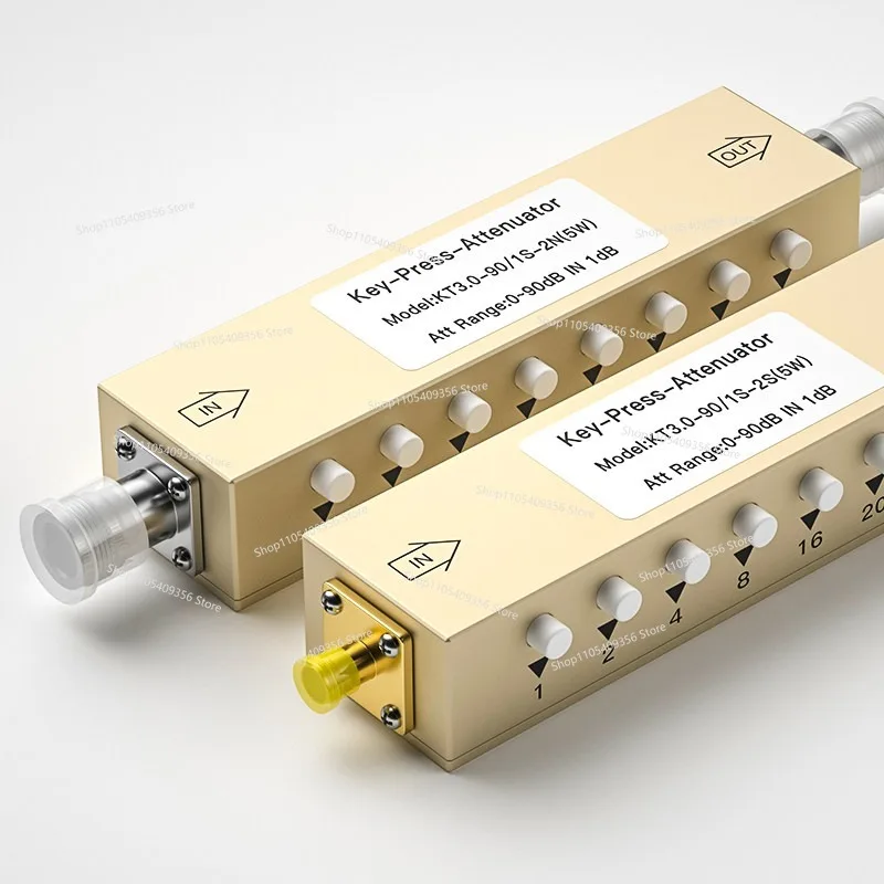 1PCS N Type Radio Frequency Adjustable Signal Attenuator 0-90dB Step Adjustable Attenuator, Button Adjustable Attenuator