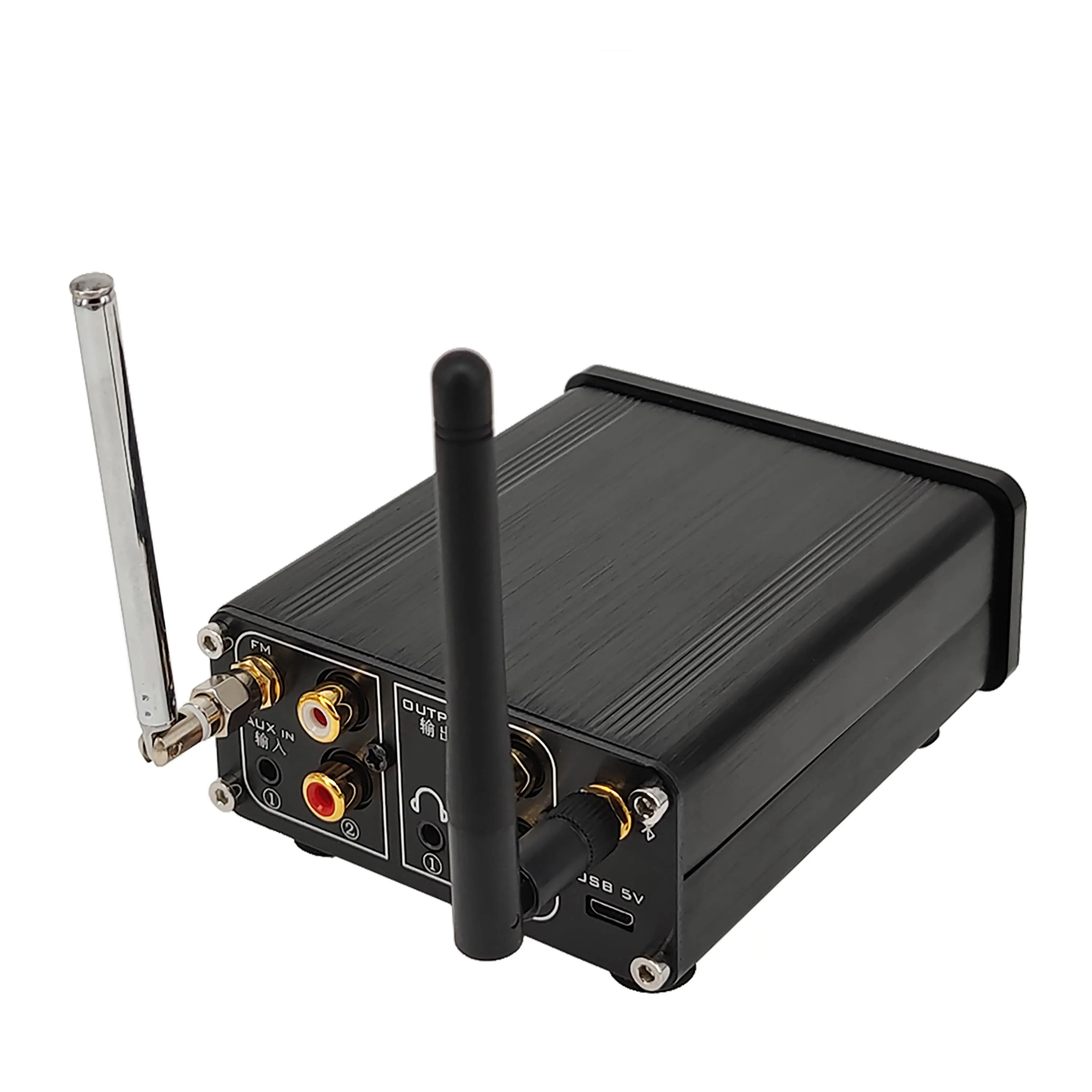 L7 하이파이 블루투스 5.0 수신기, DAC 스테레오 오디오 프리앰프, USB 음악 플레이어, FM 라디오 헤드폰 앰프, U 디스크 SD 하드 디스크 지원