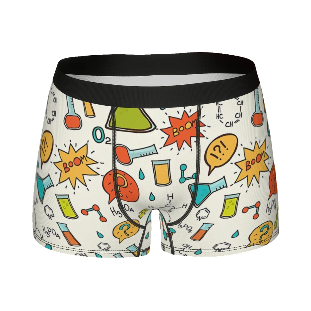 Funny Chemistry Chemistry Pattern Underpants Cotton Panties Man Underwear Comfortable Shorts Boxer Briefs