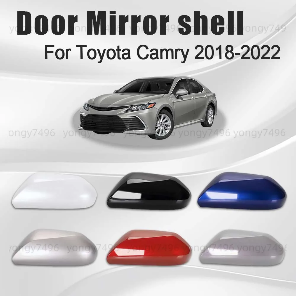 

Replace Protective Cover Pearl White Red Door Mirror Shell For Toyota Camry 2018 2019 2020 2021 2022 Car Rearview Accessories