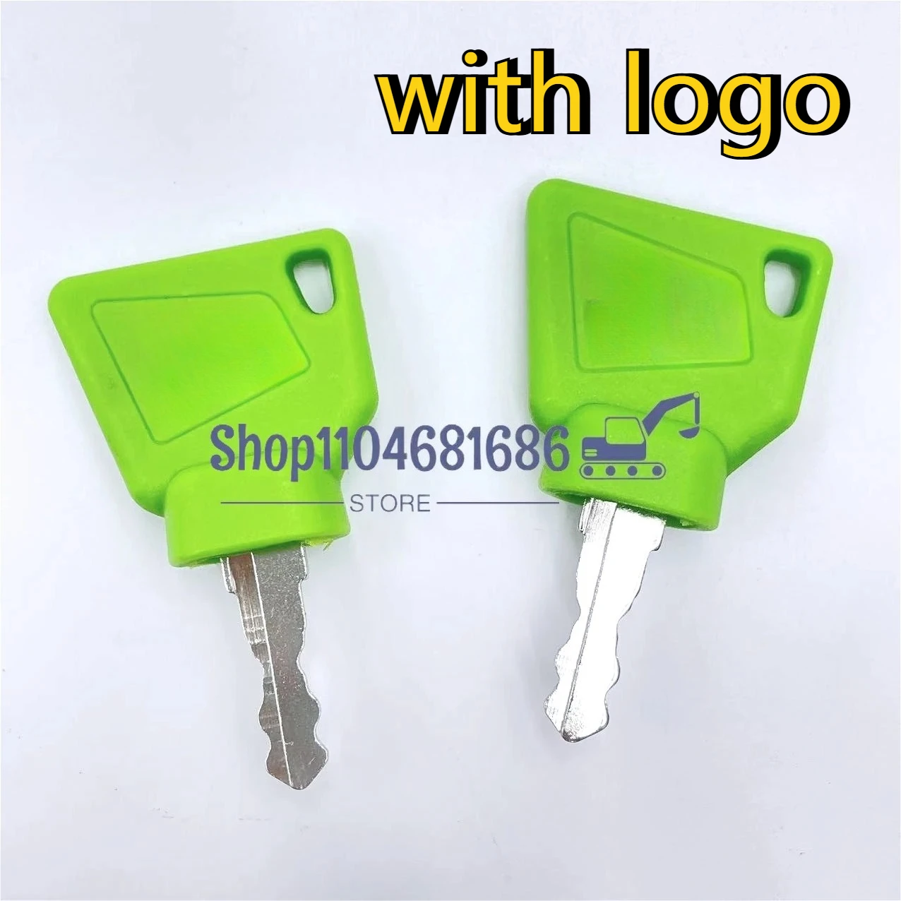 2/5/10 Pcs Green Ignition Start Key Switch Starter Key for JC-B 3CX Excavator Most Machine Digger Replacement Parts
