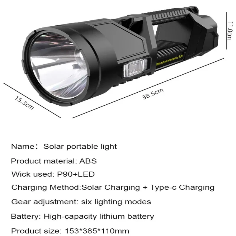 High Power Led Flashlights Rechargeable Camping Spotlight with Side  Lighting Modes for Camping Adventure Outdoor