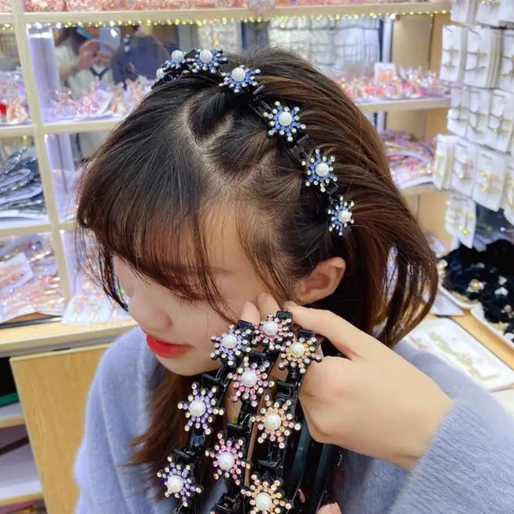 Hair Band Hair Clip Hair Band Women's Bangs Fixed Hair Clip Braided Hair Updo Hair Clip Headpiece Finishing Broken Bangs