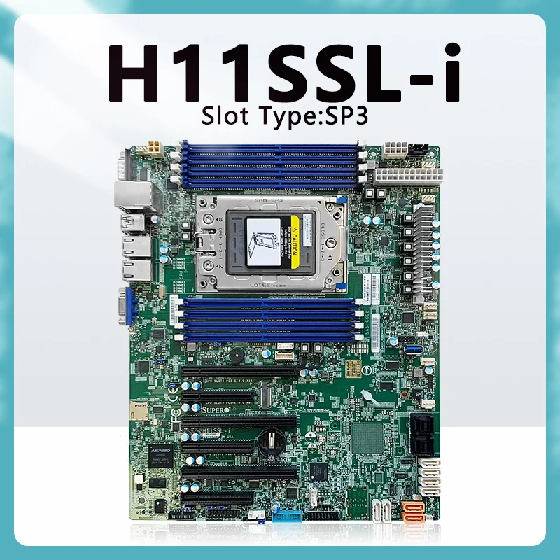 H11SSL-i Motherboard ATX DDR4 M.2 Support EPYC 7001 7002 Processors 7551p 7601 7302 7K62 FOR H11SSL i REV 2.0 server Mainboard