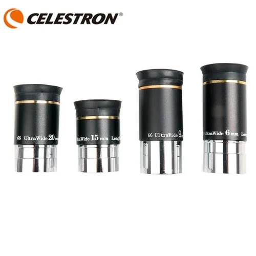 Imagen 1 del producto Oculares de telescopio Celestron de 1,25 pulgadas, gran angular de 66 grados, totalmente recubiertos, 6mm/9mm/15mm/20mm