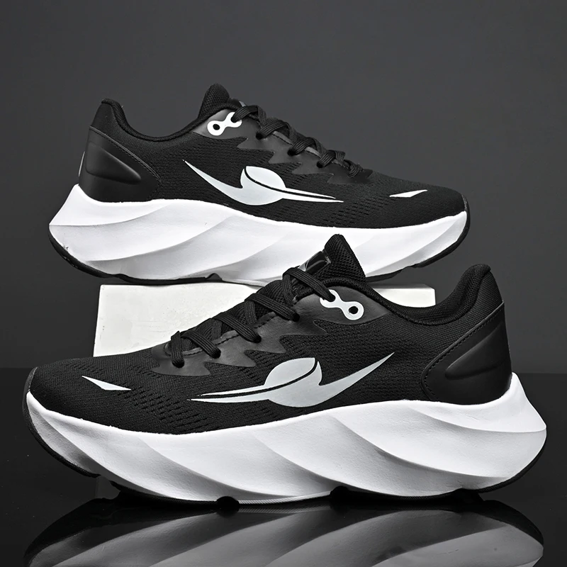 

Марафонские спортивные кроссовки на воздушной подушке с карбоновой пластиной, мужские дышащие легкие женские удобные нескользящие специальные кроссовки