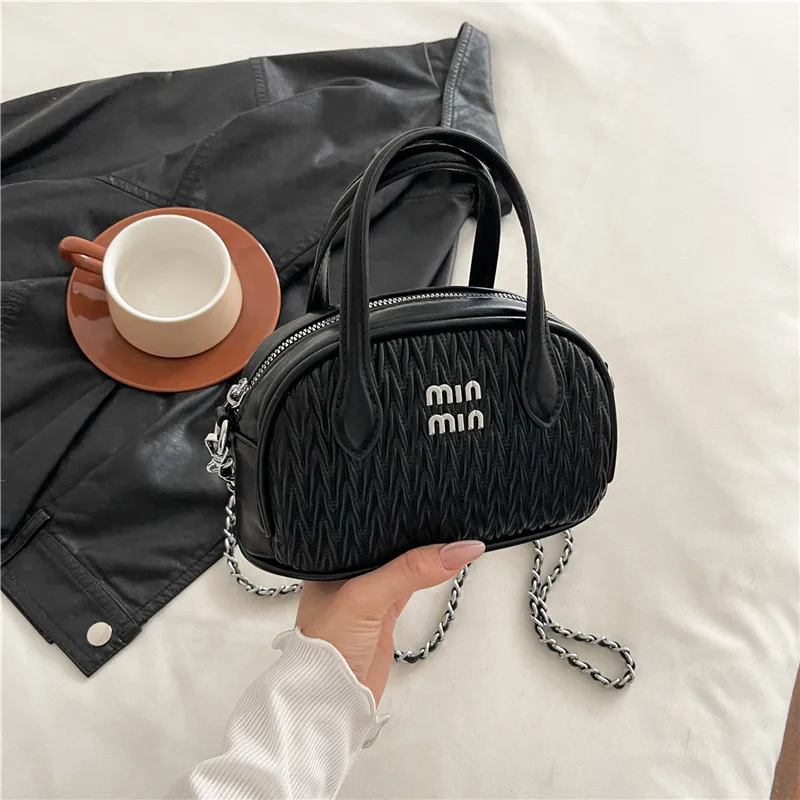 2025 Mini borsa quadrata di lusso da donna, borsa a mano e tracolla in pelle PU, borse a mano versatili per pendolari e viaggi da donna