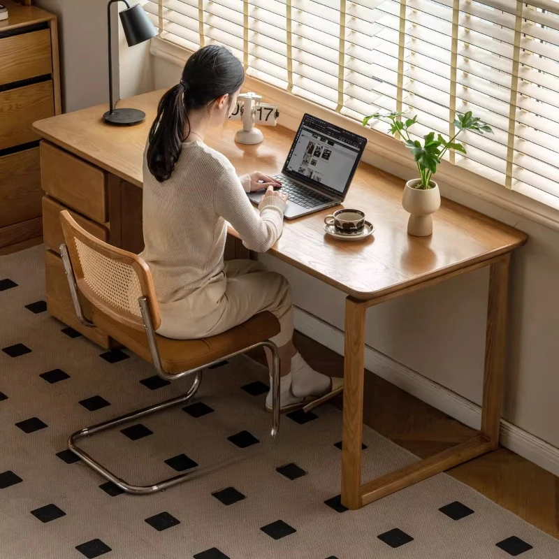 Ash Wood Office Desks Modern Simplicity Hotel New Style Leisure Office Desks Homestay Kitchen Furniture Schreibtisch Ls40bgz