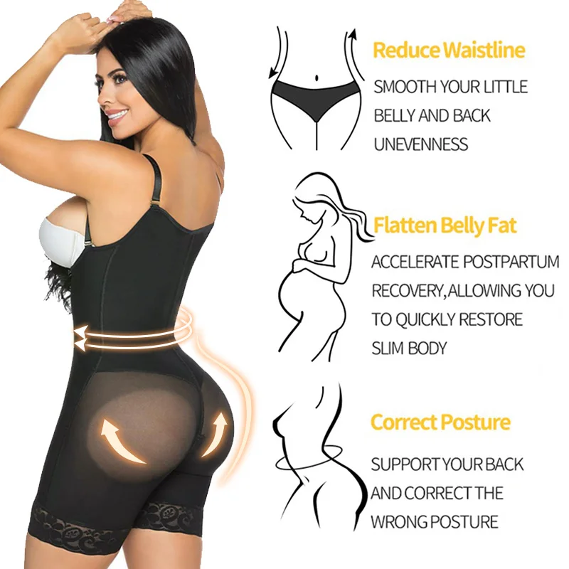 Body Shaper Fajas Woman Reducing and Shaping Girdles Bustier Original Colombian Girdles Modeling Postpartum Slimming Shapewear