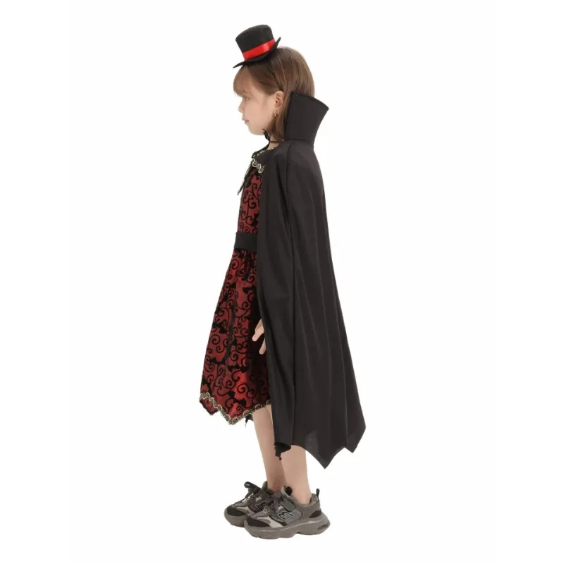 Halloween Costumes Child Vampire Dracula Cosplay Dress Up Boy Girls Cape Kids Role Play Carnival Party Disfraz Halloweeen