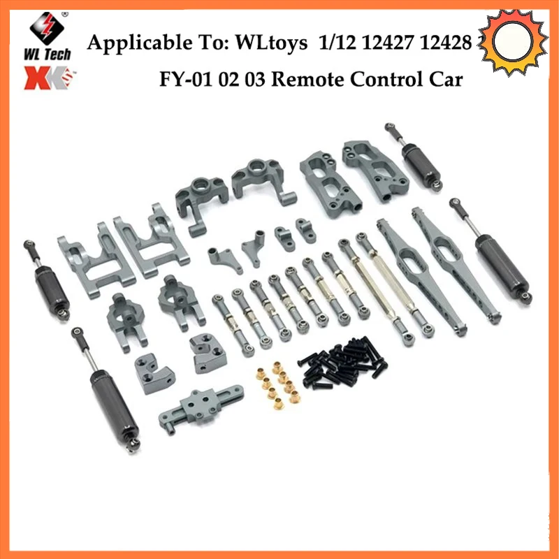 Wltoys-engranaje Diferencial Delantero Y Trasero Para Coche Teledirigido, Piezas De Metal Mejoradas, 12428, 12427, 12423, 12429