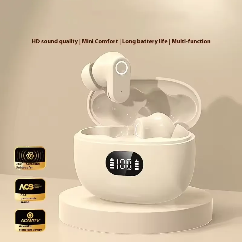 TWS Bluetooth 5.3 Earphones Noise Cancelling HiFi Stereo Wireless Sports Headphones In-Ear Earbuds Headset For iphone Redmi