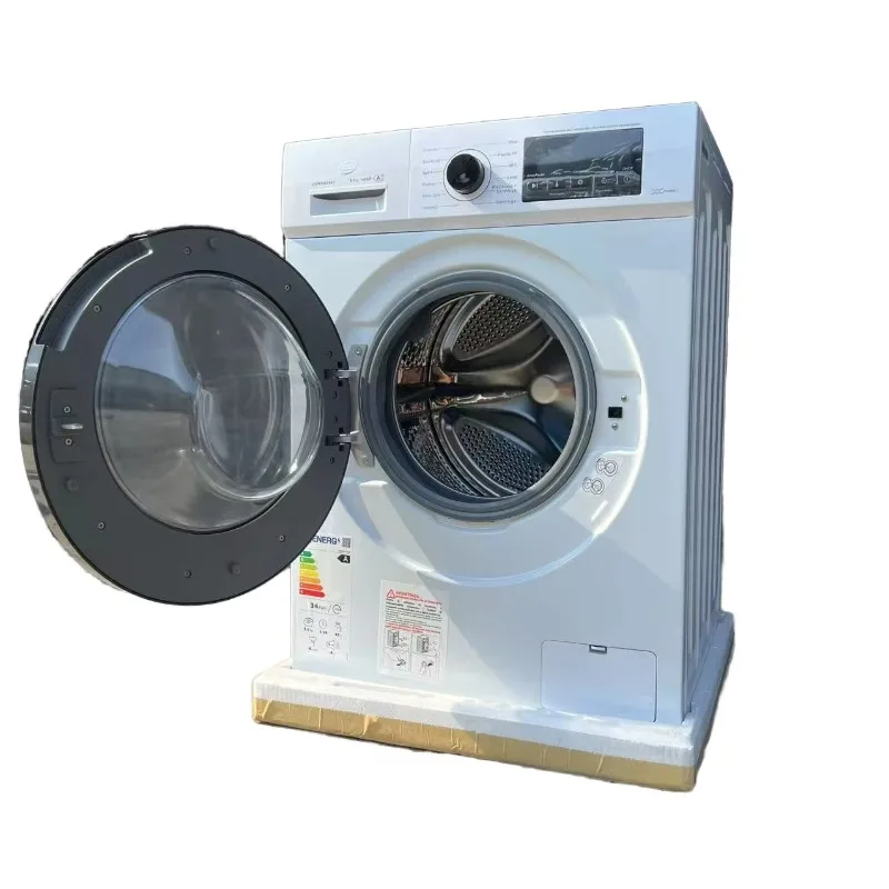 1400RPM Inverter Motor 9KG Front-Load Electric Washer Machine 15mins Quick Wash EU Standard Cheap