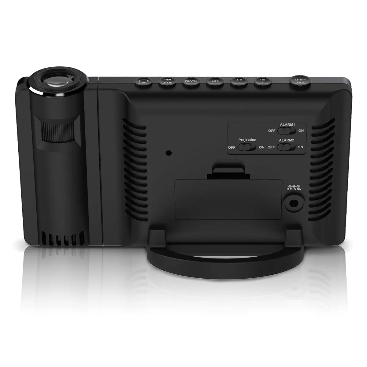 

Метеостанция, беспроводной уличный термометр, проекционный будильник с прогнозом погоды и температурой и влажностью